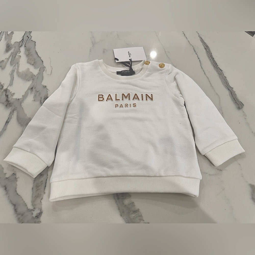 Balmain Logo Embellished Sweatshirt
